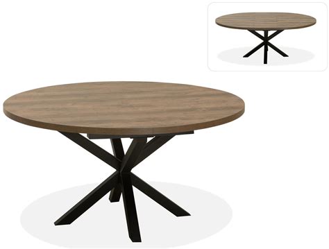 ronde eettafel uitschuifbaar.